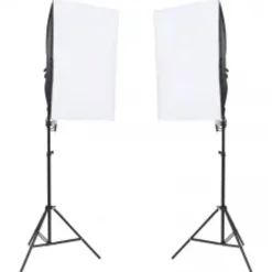 vidaXL Fotostudioset met verlichtingsset, achtergrond en reflector