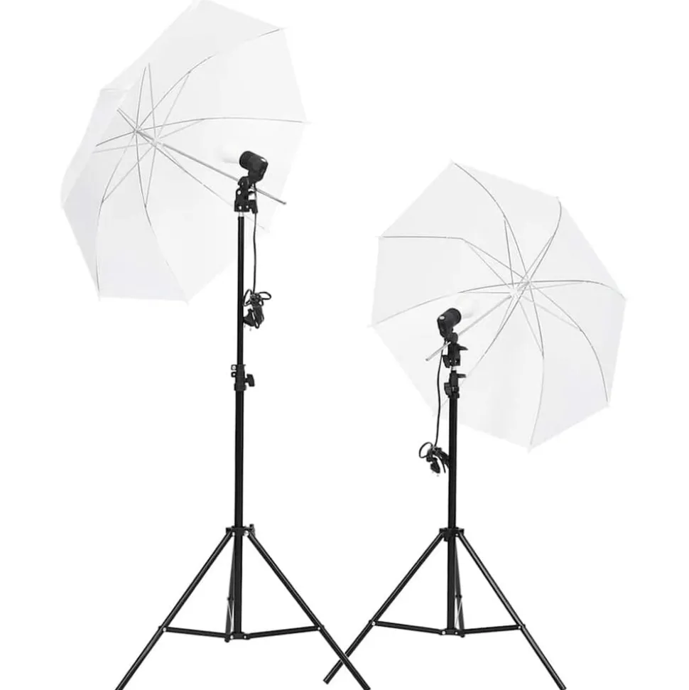 vidaXL Fotostudioset met verlichtingsset en achtergrond