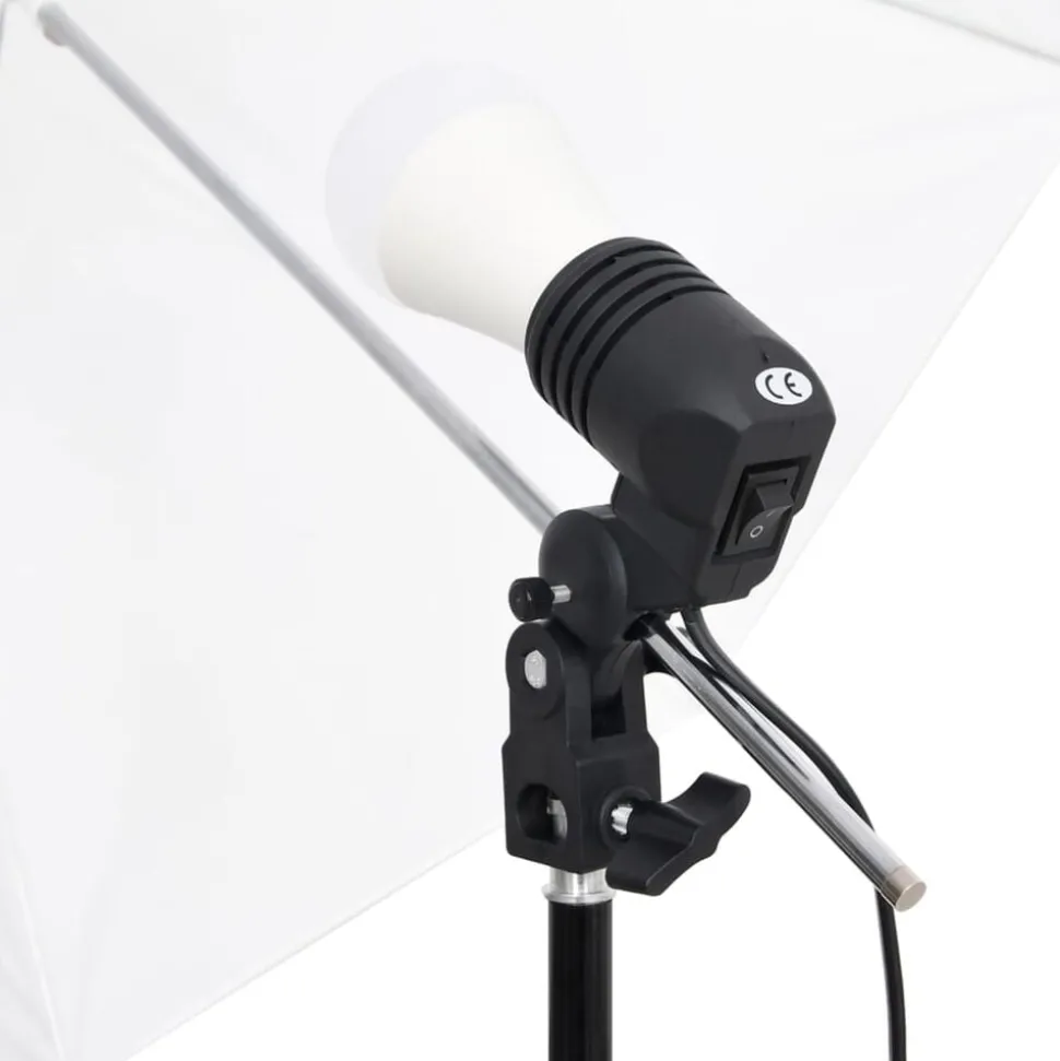 vidaXL Fotostudioset met verlichtingsset en achtergrond