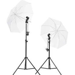 vidaXL Fotostudioset met verlichtingsset, achtergrond en reflector