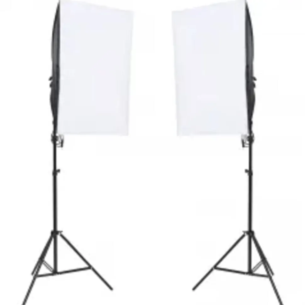 vidaXL Fotostudioset met verlichtingsset en achtergrond