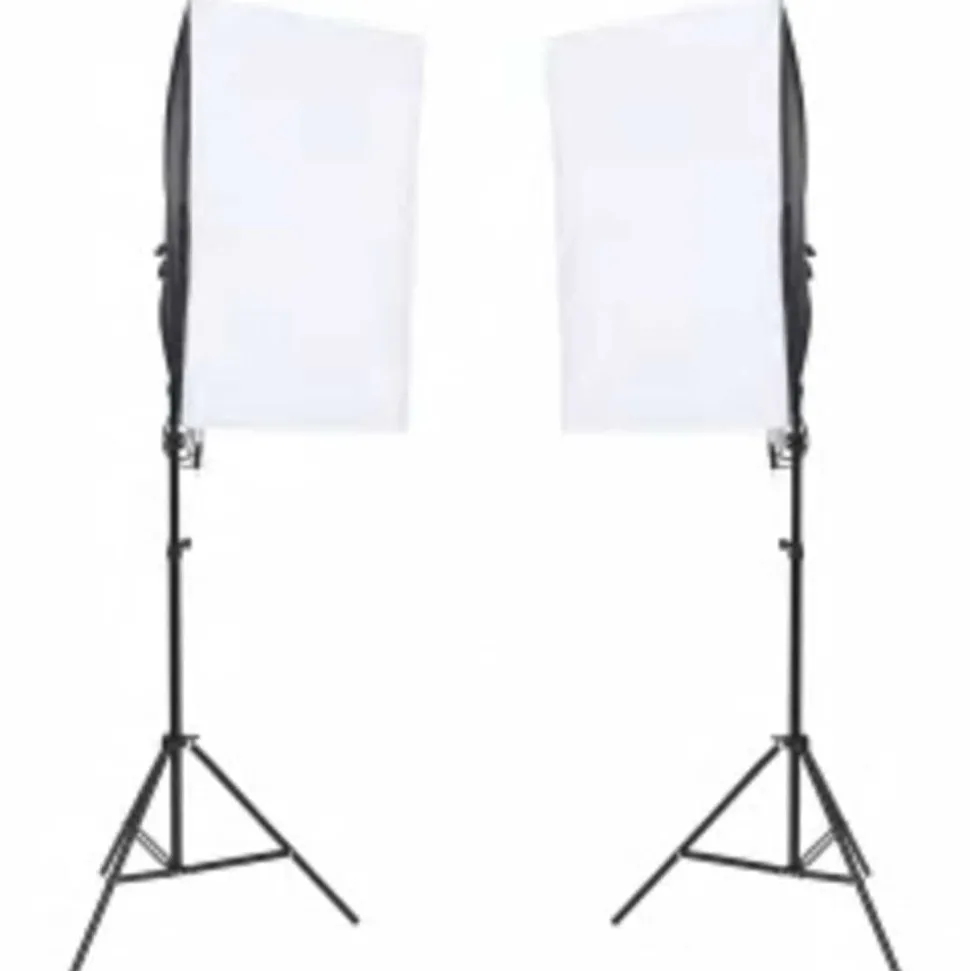 vidaXL Fotostudioset met verlichtingsset, achtergrond en reflector