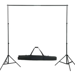 vidaXL Fotostudioset met verlichtingsset, achtergrond en reflector