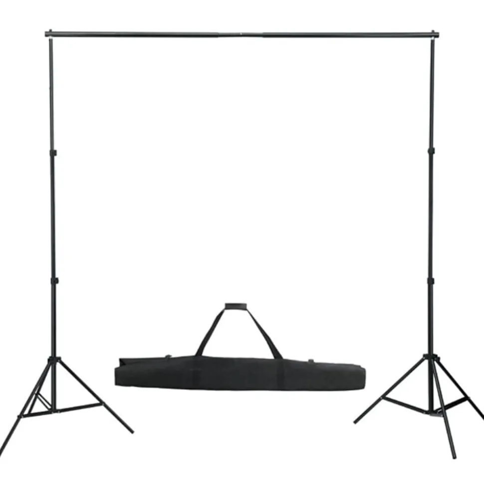 vidaXL Fotostudioset met lampen, achtergrond en reflector