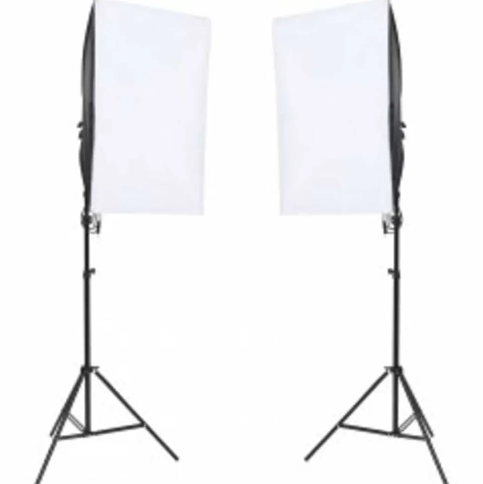 vidaXL Fotostudioset met verlichtingsset, achtergrond en reflector
