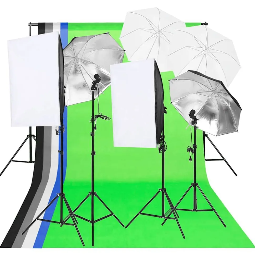 vidaXL Fotostudioverlichtingsset
