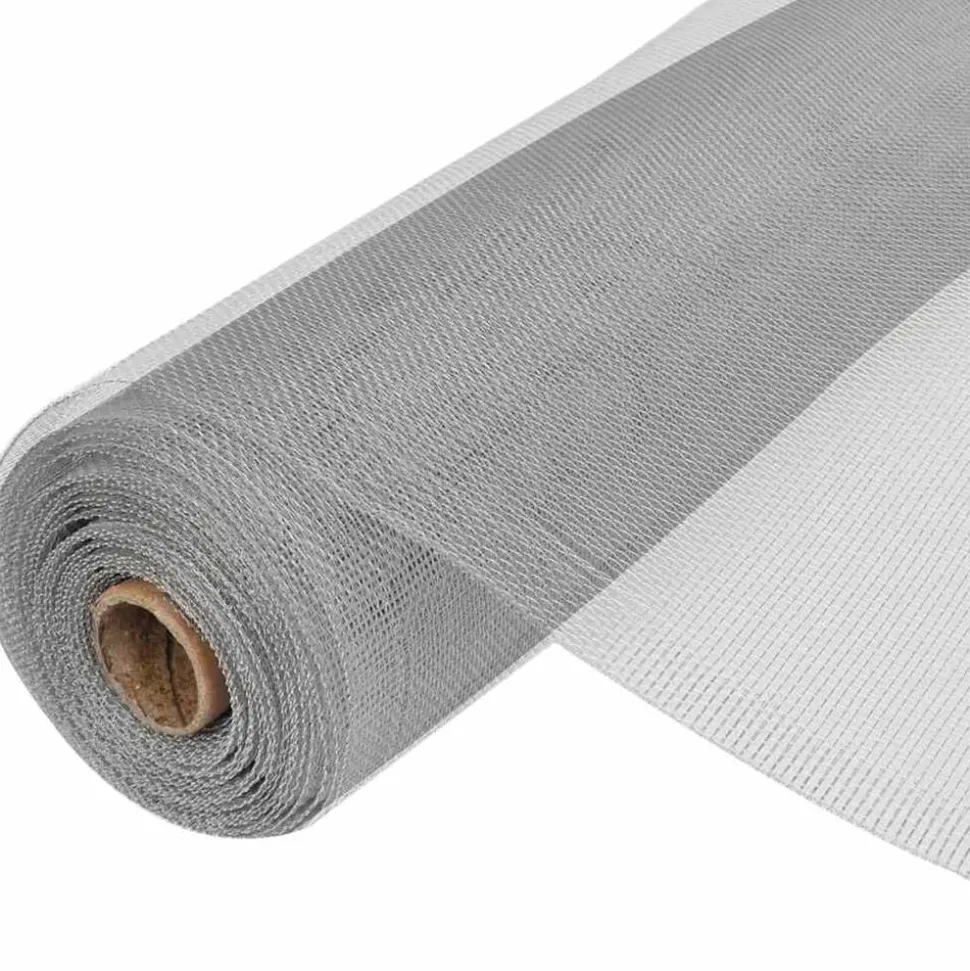 vidaXL Gaas 100x500 cm aluminium zilverkleurig