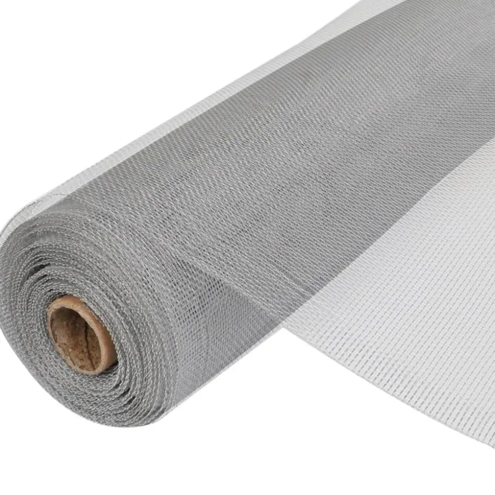 vidaXL Gaas 100x500 cm aluminium zilverkleurig