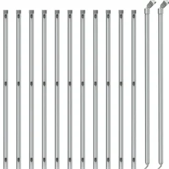 vidaXL Gaashek met flens 0,8x25 m zilverkleurig