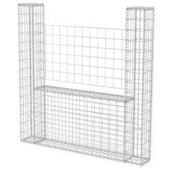 vidaXL Gabion mand U-vormig 160x20x150 cm staal