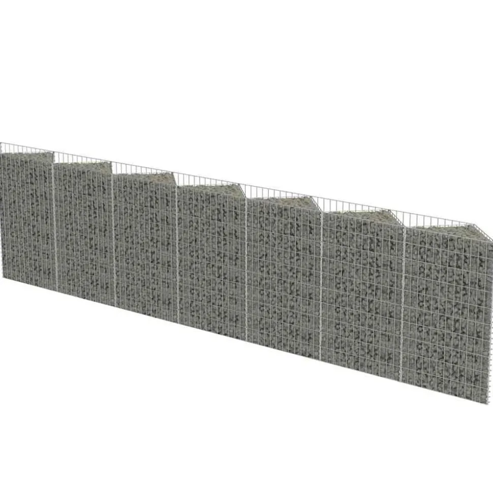 vidaXL Gabion mand 450x30x100 cm gegalvaniseerd staal