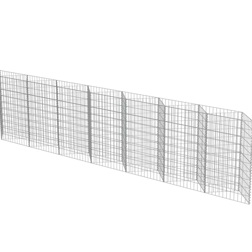 vidaXL Gabion mand 450x30x100 cm gegalvaniseerd staal