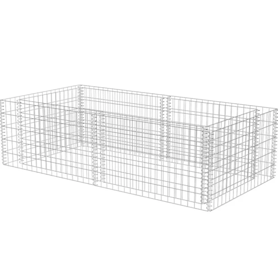 vidaXL Gabion plantenbak 180x90x50 cm gegalvaniseerd staal