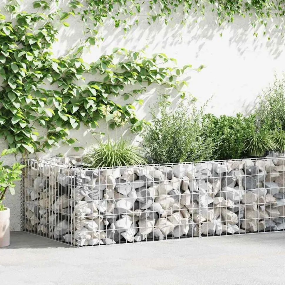 vidaXL Gabion plantenbak 180x90x50 cm gegalvaniseerd staal