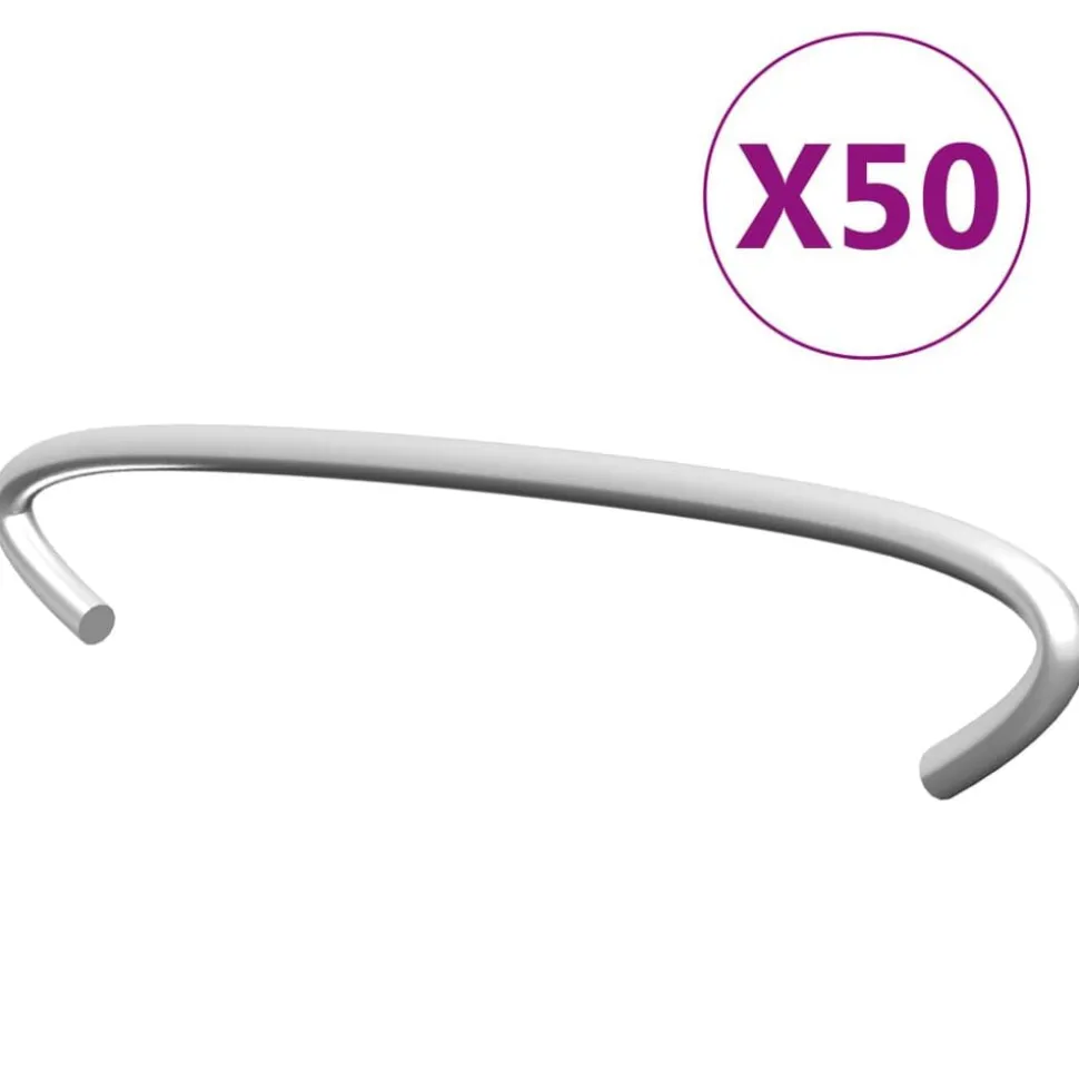 vidaXL Gabionhaken 50 st 10 cm gegalvaniseerd staal