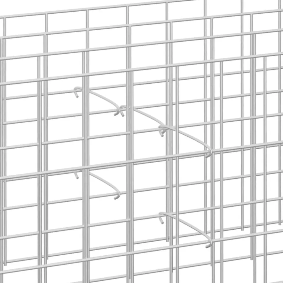 vidaXL Gabionhaken 50 st 10 cm gegalvaniseerd staal