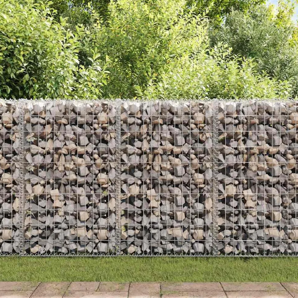 vidaXL Gabionspiralen 24 st 100 cm gegalvaniseerd staal
