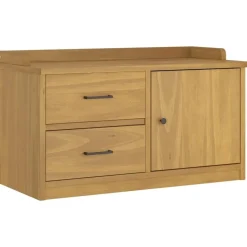 vidaXL Gangbankje SANDNES 87x40x50 cm massief grenenhout