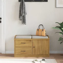 vidaXL Gangbankje SANDNES 87x40x50 cm massief grenenhout