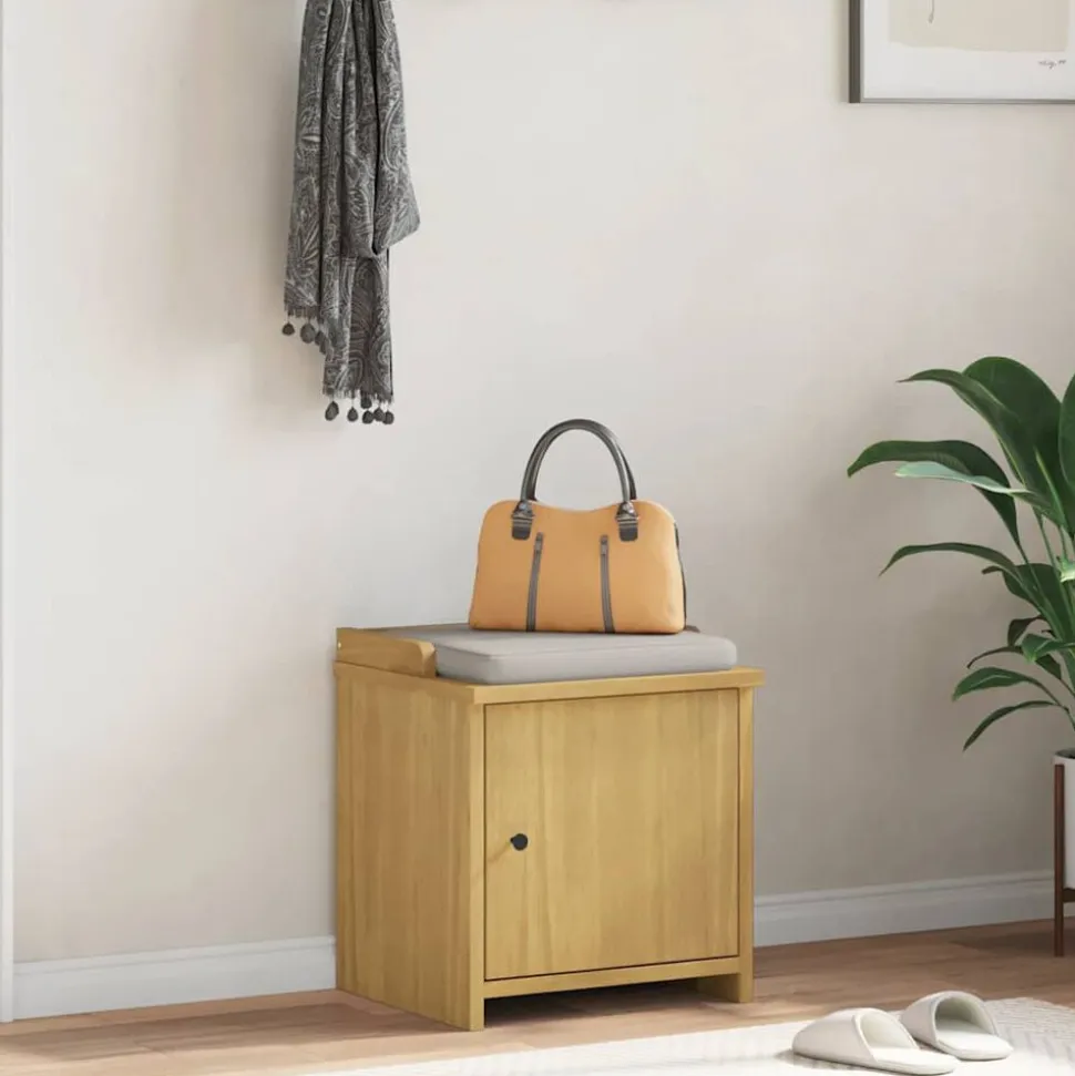 vidaXL Gangbankje SANDNES 45x40x50 cm massief grenenhout