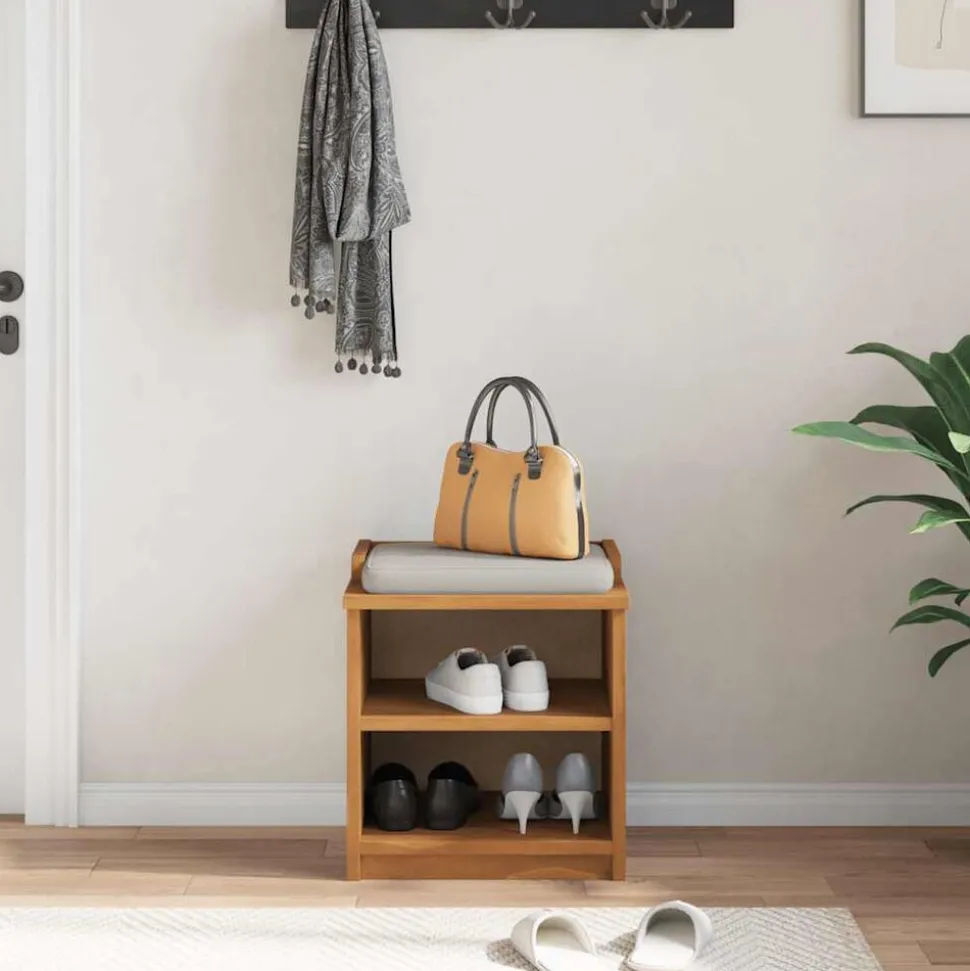 vidaXL Gangbankje SANDNES 45x40x50 cm massief grenenhout