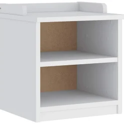 vidaXL Gangbankje SANDNES wit 45x40x50 cm massief grenenhout