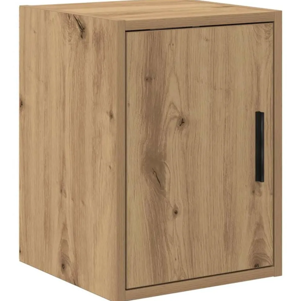vidaXL Garage wandkast bewerkt hout ambachtelijk eiken