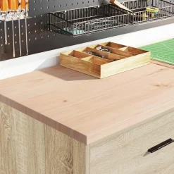 vidaXL Garagekast 60x51x85 cm massief grenenhout sonoma eikenkleurig