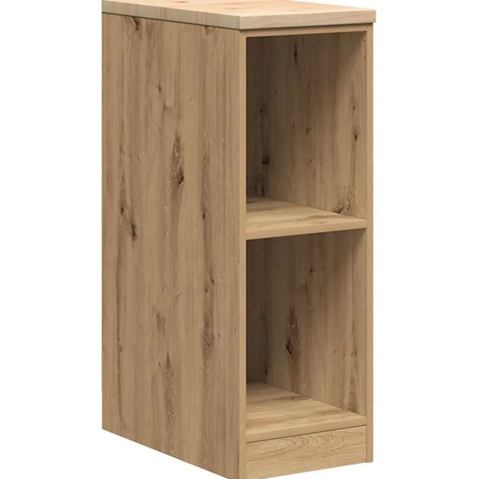 vidaXL Garagekast 30x51x85 cm massief grenenhout artisan eikenkleurig