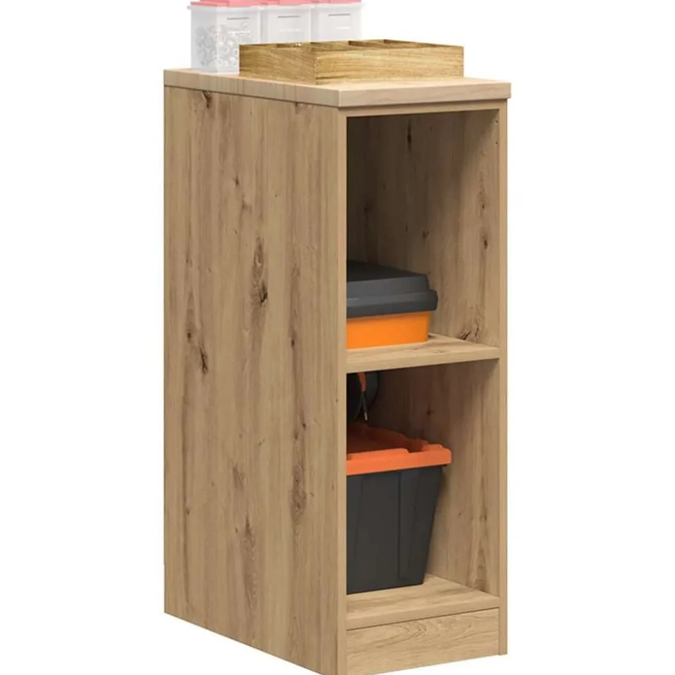 vidaXL Garagekast 30x51x85 cm massief grenenhout artisan eikenkleurig