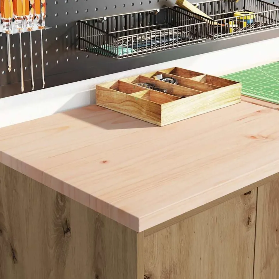 vidaXL Garagekast 60x51x85 cm massief grenenhout artisan eikenkleurig