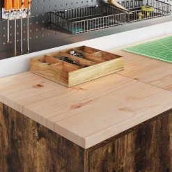 vidaXL Garagekasten 2 st Spaanplaat gerookt eiken