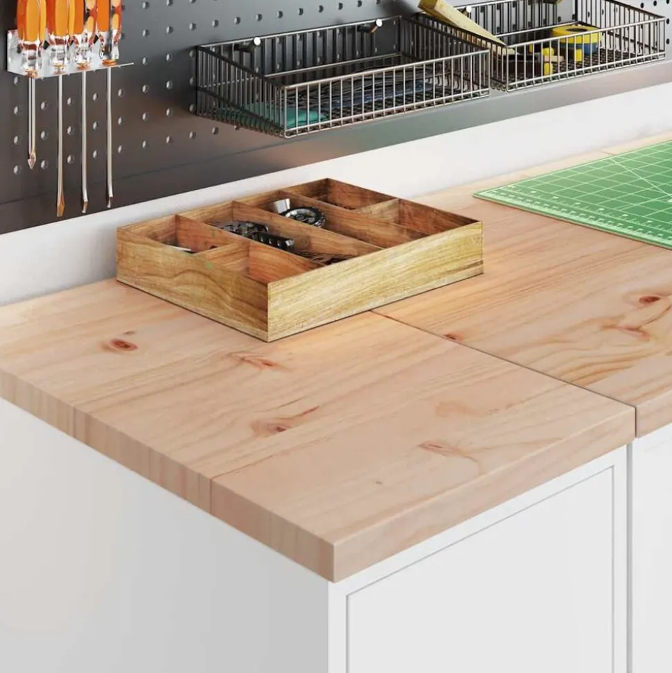 vidaXL Garagekasten 2 st spaanplaat wit