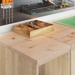 vidaXL Garagekasten 2 st Spaanplaat Sonoma eikenkleurig