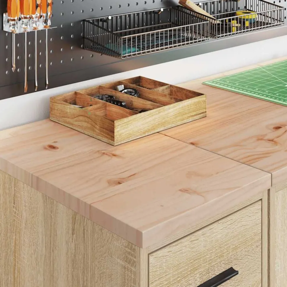vidaXL Garagekasten 2 st Spaanplaat Sonoma eikenkleurig