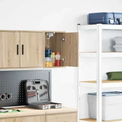 vidaXL Garagewandkast sonoma bewerkt hout eikenkleurig