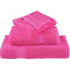vidaXL Gastendoek SOLUND 2 pcs Roze 15 x 21 cm 550 gsm