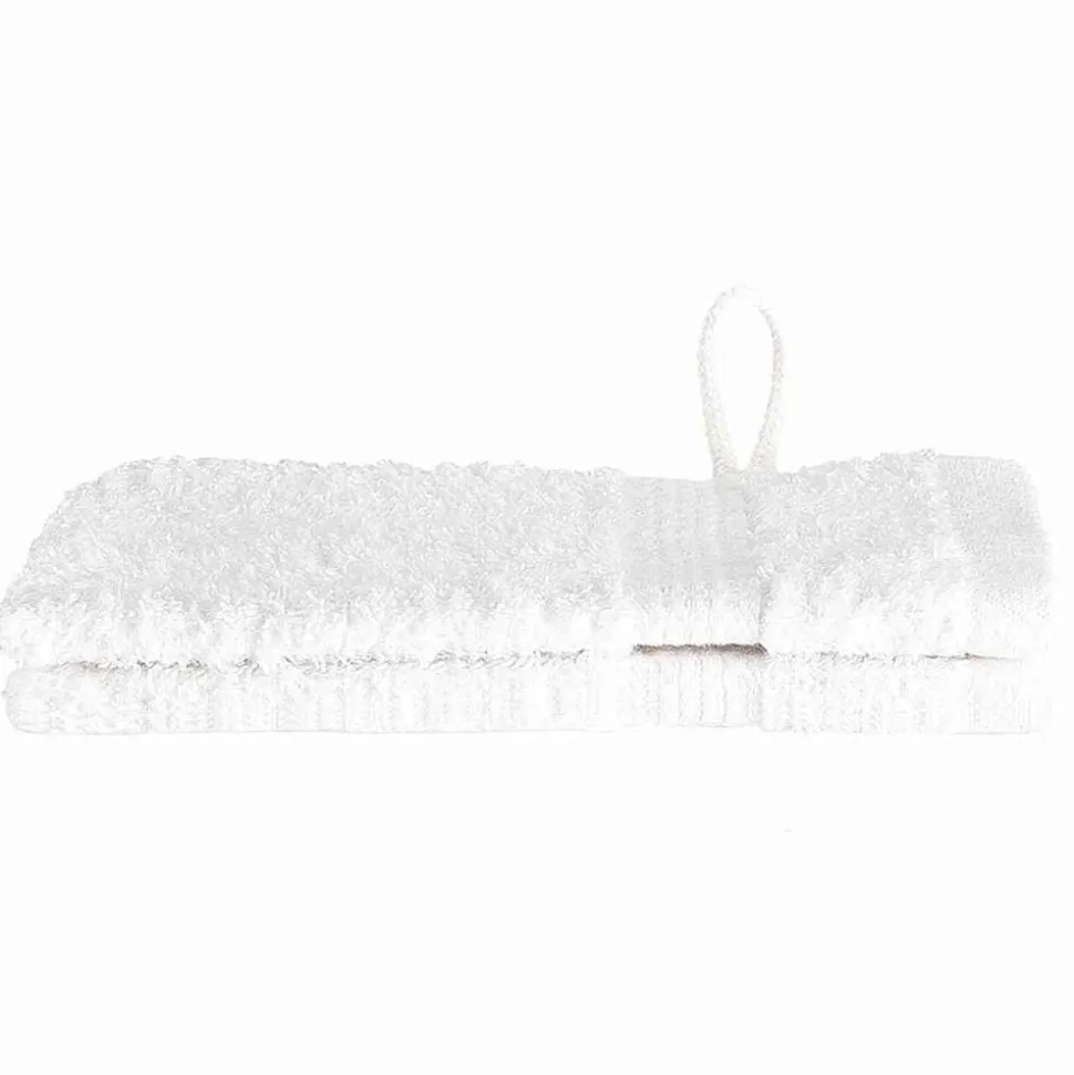 vidaXL Gastendoek SOLUND 2 pcs Wit 15 x 21 cm 550 gsm