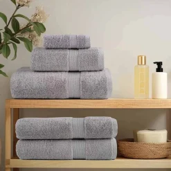 vidaXL Gastendoek SOLUND 2 pcs Grijs 15 x 21 cm 550 gsm