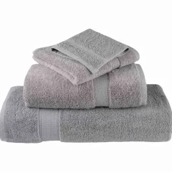 vidaXL Gastendoek SOLUND 2 pcs Grijs 15 x 21 cm 550 gsm