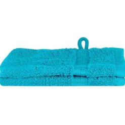 vidaXL Gastendoek SOLUND 2 pcs Turquoise 15 x 21 cm 550 gsm