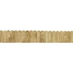 vidaXL Gazonrand 120 cm geïmpregneerd grenenhout groen