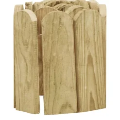 vidaXL Gazonrand 120 cm geïmpregneerd grenenhout groen
