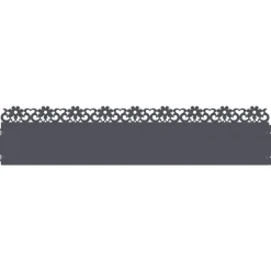 vidaXL Gazonranden 10 pcs Antraciet 103 x 0,05 x 22 cm Staal