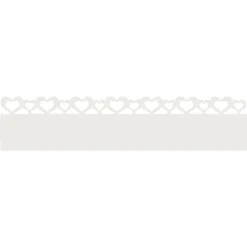 vidaXL Gazonranden 10 pcs Wit 103 x 0,05 x 22 cm Staal