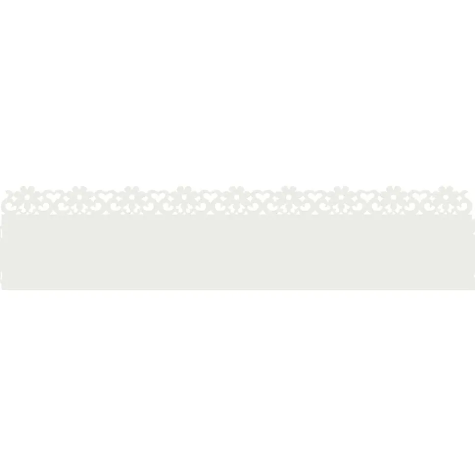 vidaXL Gazonranden 10 pcs Wit 103 x 0,05 x 22 cm Staal