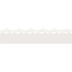vidaXL Gazonranden 10 pcs Wit 103 x 0,05 x 22 cm Staal