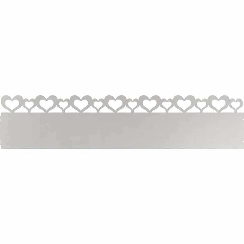 vidaXL Gazonranden 10 pcs Zilver 103 x 0,05 x 22 cm Roestvrij staal