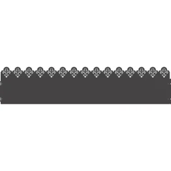 vidaXL Gazonranden 10 pcs Zwart 103 x 0,05 x 22 cm Staal