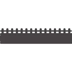 vidaXL Gazonranden 10 pcs Zwart 103 x 0,05 x 22 cm Staal